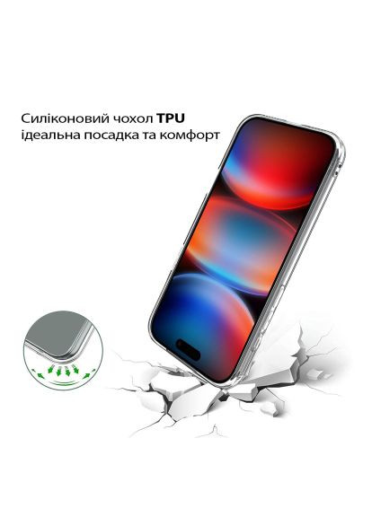 Чохол до мобільного телефона (713761) BeCover Apple iPhone 17 Pro Transparent (366157308)