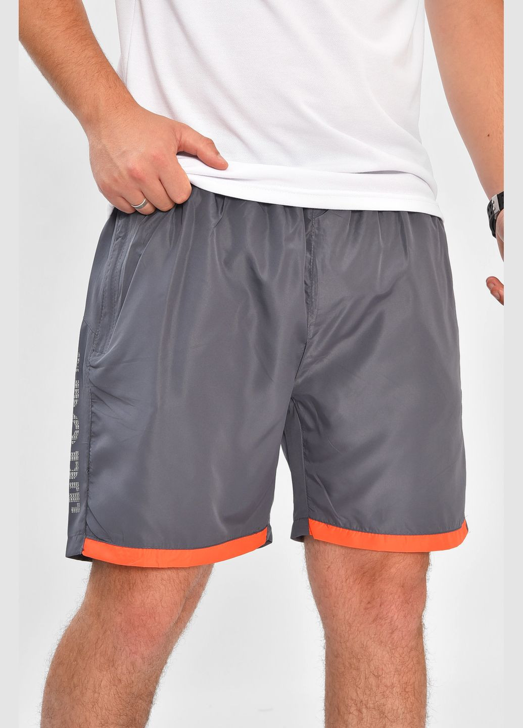 Шорти чоловічі темно-сірого кольору Let's Shop (341249110)