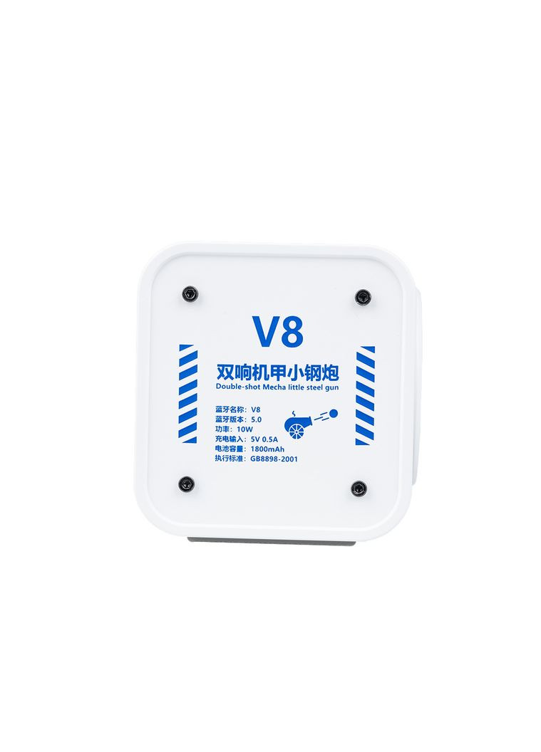 Портативная колонка V8 BT/TF/USB/TWS 10 Вт, белая No Brand (324071241)