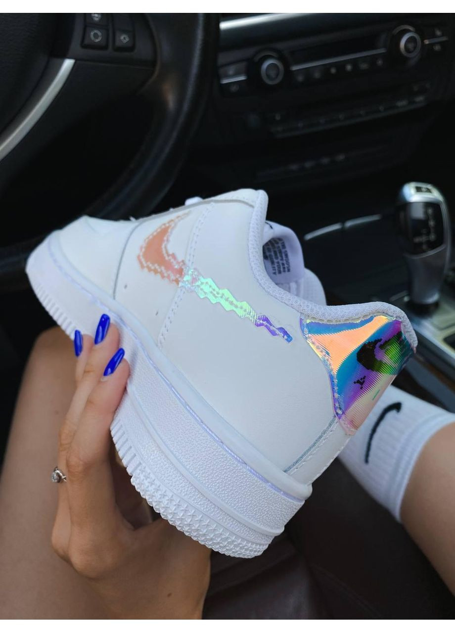 КРОССОВКИ ЖЕНСКИЕ NIKE AIR FORCE 1 WHITE COLORS НАЙК АИР ФОРС 1 ПРЕМИУМ No Brand белые демисезоны (367171414)