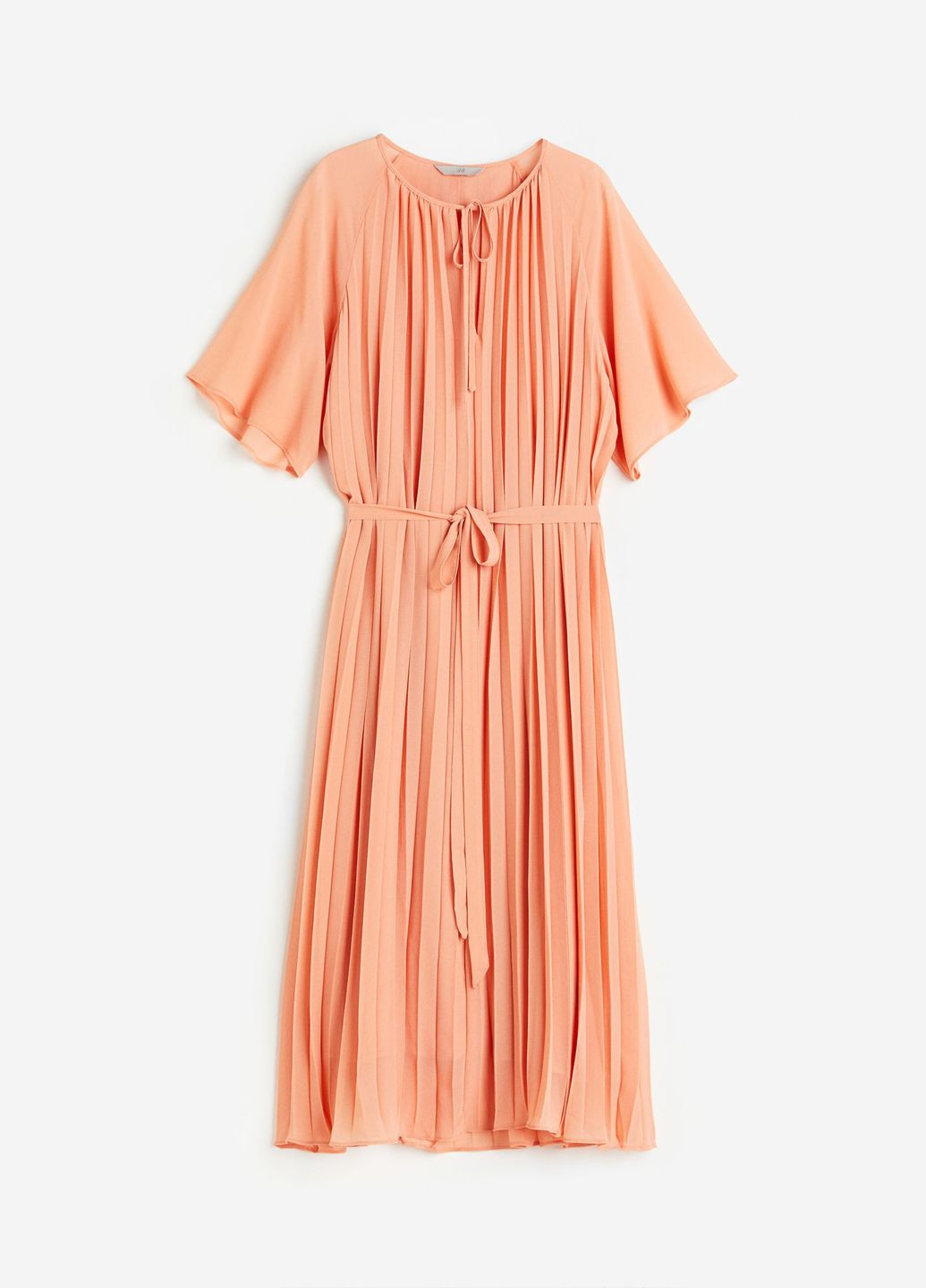 Персиковое повседневный платье H&M однотонное