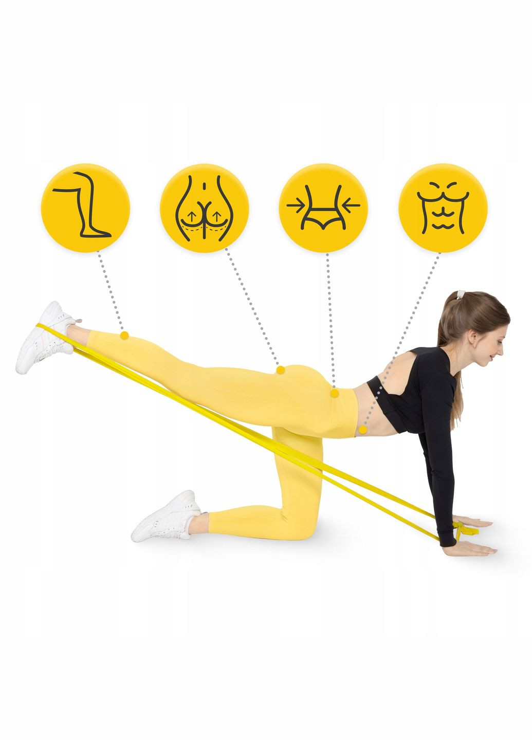 Лента-эспандер для спорта и реабилитации Flat Band 200 х 15 см 1-2 кг Yellow (P-5907222931639) 4FIZJO (301733339)