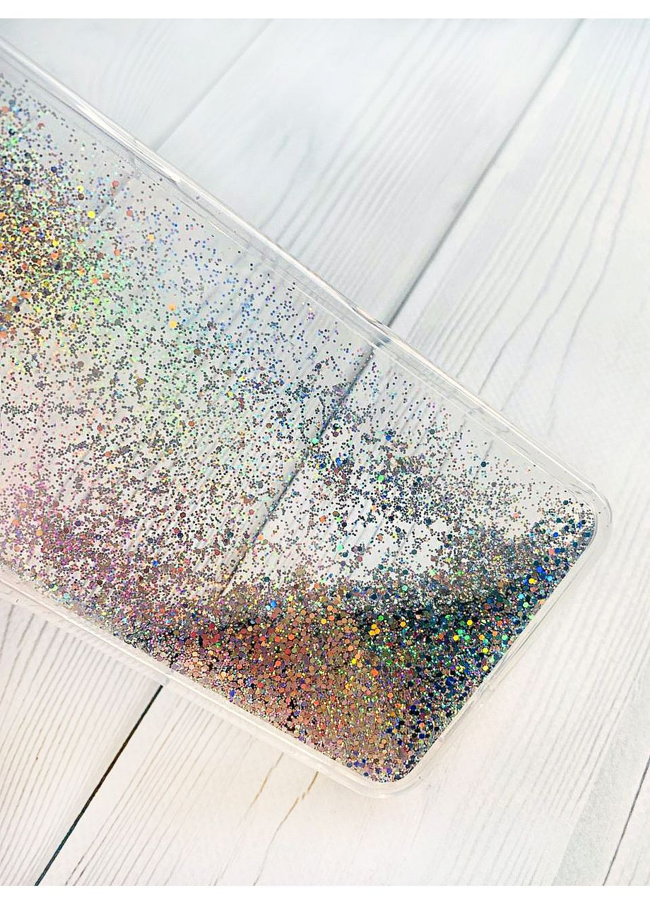 Чохол з плаваючими блискітками на Samsung Galaxy S24 Сріблястий Creative (361113057)