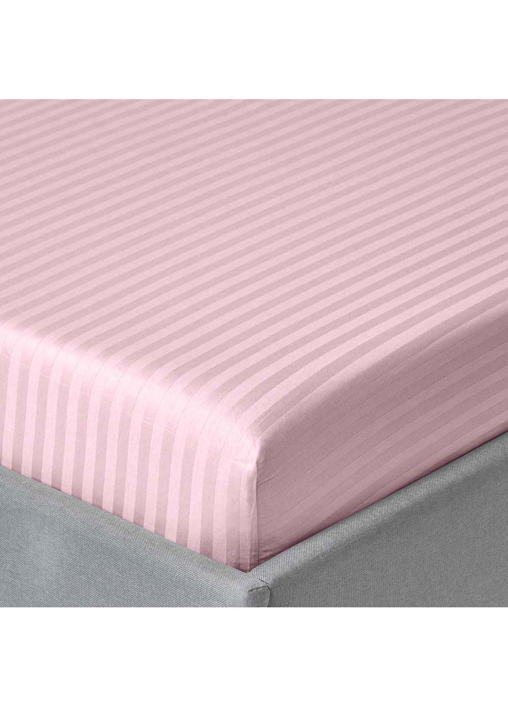 Двоспальна постіль сатин із простирадлом на гумці FLORAL CS1 180х220 см Cosas (307477469)