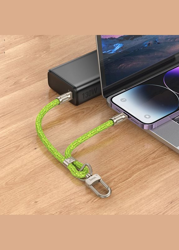 Кабель для зарядки Lightning Type-C для iphone / дріт тайп сі на лайтнінг зарядний кабель для айфона 0,21м Hoco (356097737)