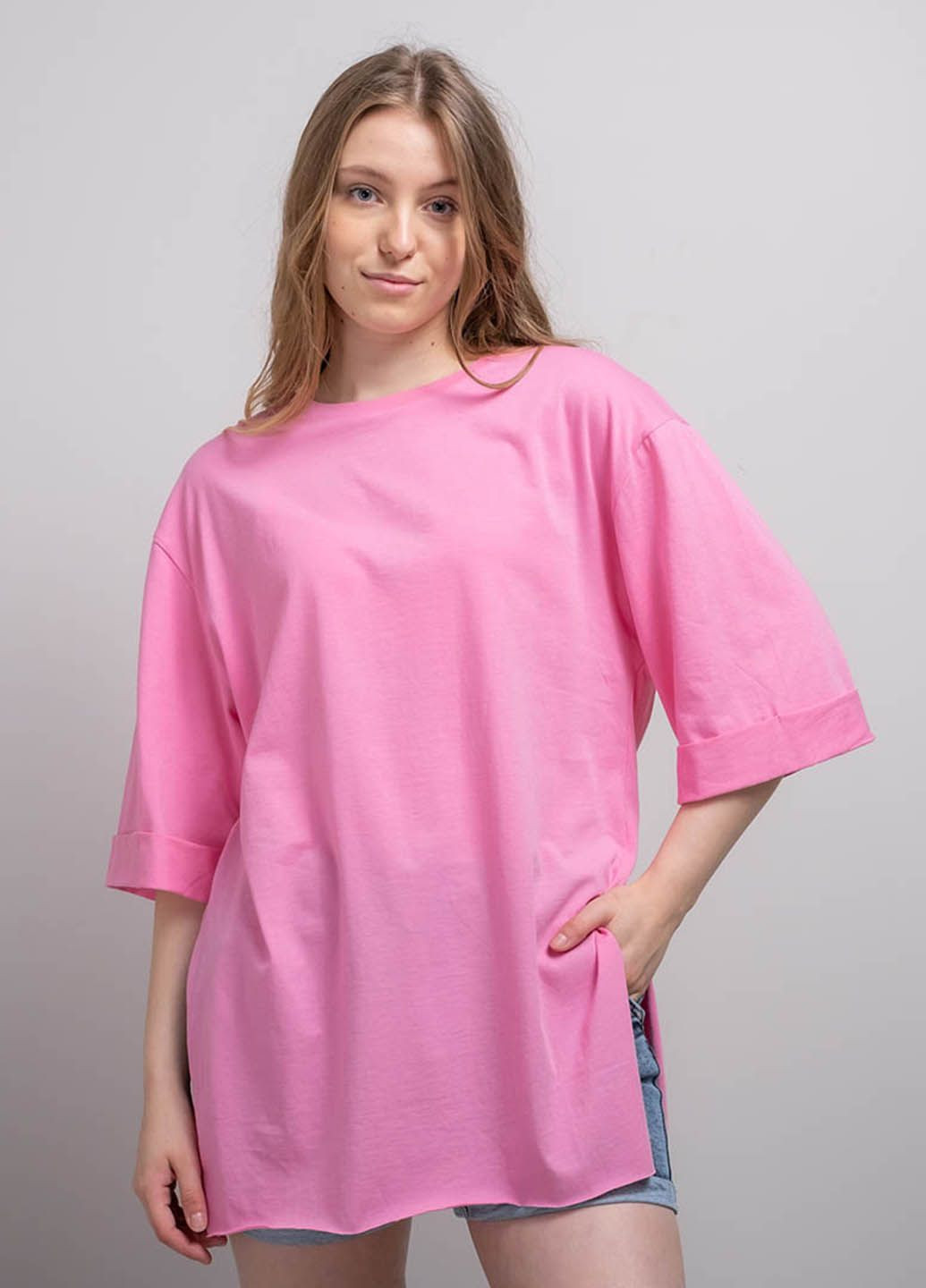 Рожева літня футболка жіноча 340531 Power