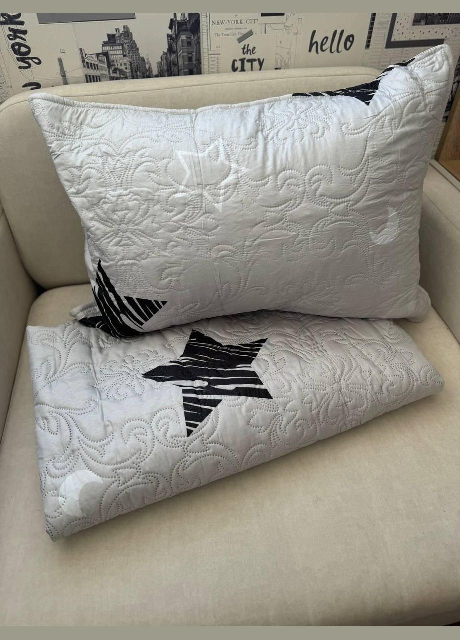 Одеяла летние хлопковые гипоаллергенное стеганое с наволочками 200х220 (П4К-5106) No Brand (306633815)