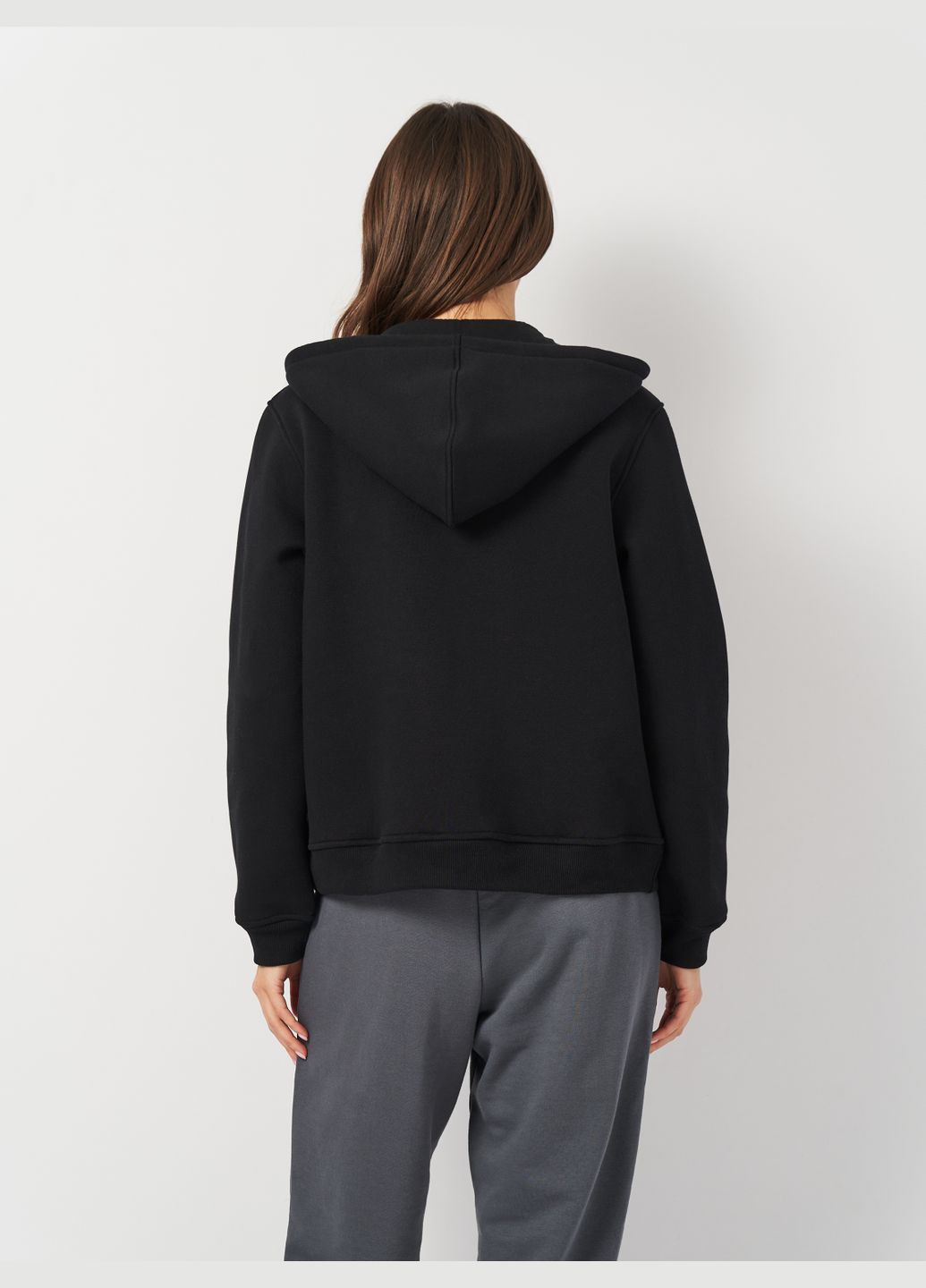 Зіп-худі жіноче утеплене з начісом Роза (313870282)