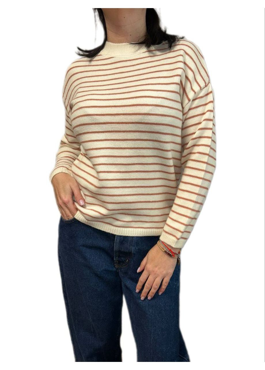 Молочний демісезонний светр Berta Lucci