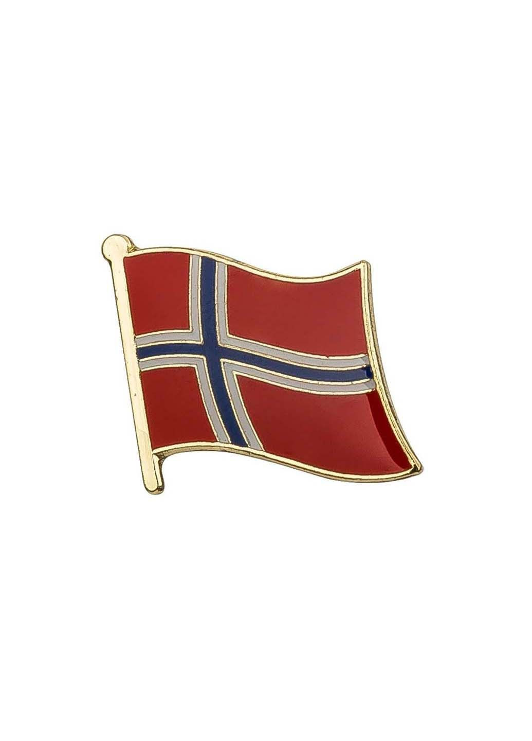 Значок Флаг Норвегии BRGV113665 1,6 х 1,9 см BROCHE (298534150)
