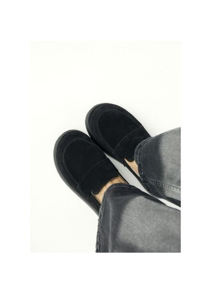 Vm-Villomi Туфлі чорні на широку ніжку Натуральна замша/шкіра р. (07901) чорний з, україна — (324834823)