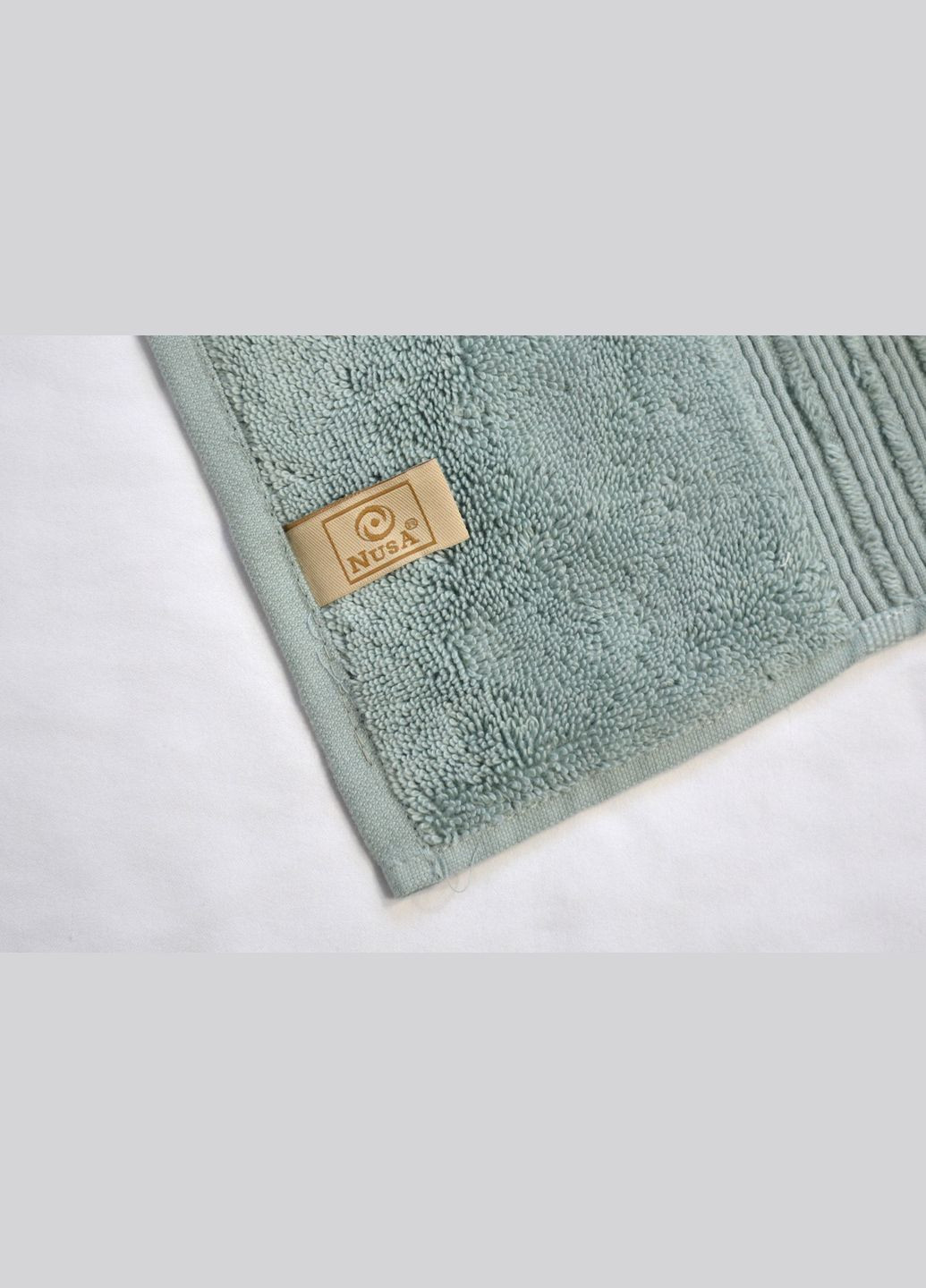 Махровое полотенце 70х140 см Kayra однотонный мятный