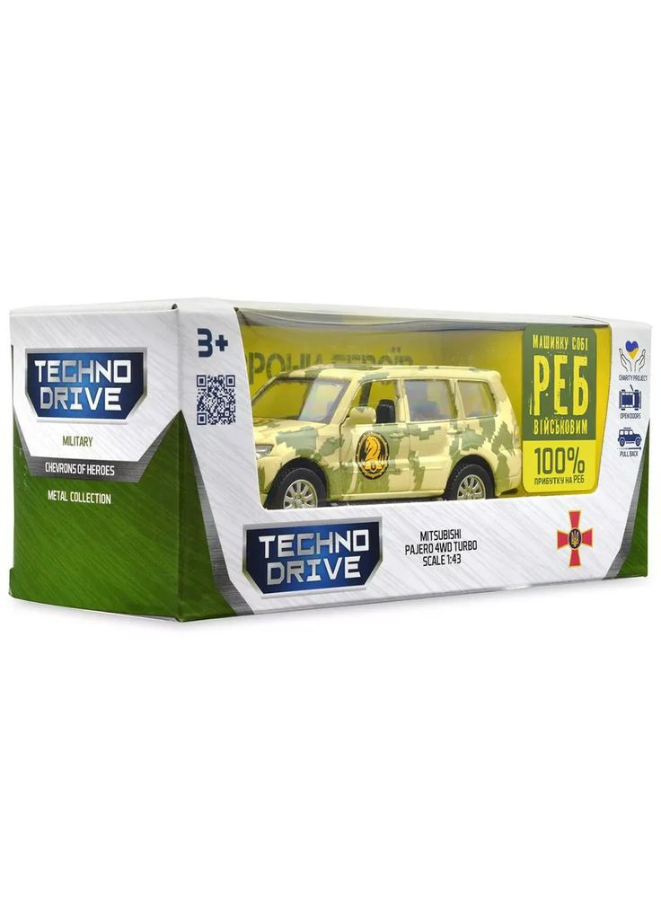 Автомодель Шеврони Героїв Mitsubishi Pajero 4WD Turbo 47 ОМБр (250361M) TechnoDrive (346998956)