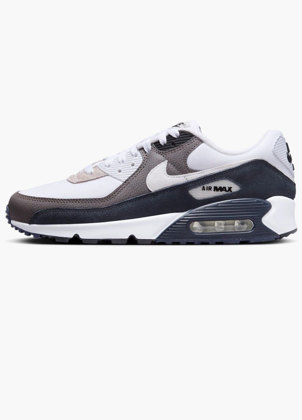 Сірі кросівки чоловічі air max 90 grey/white dz3522-002 Nike