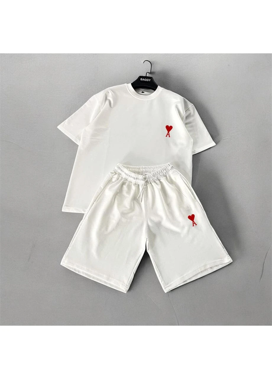 Чоловічий комплект футболка та шорти однотонний Seli No Brand (395640102)