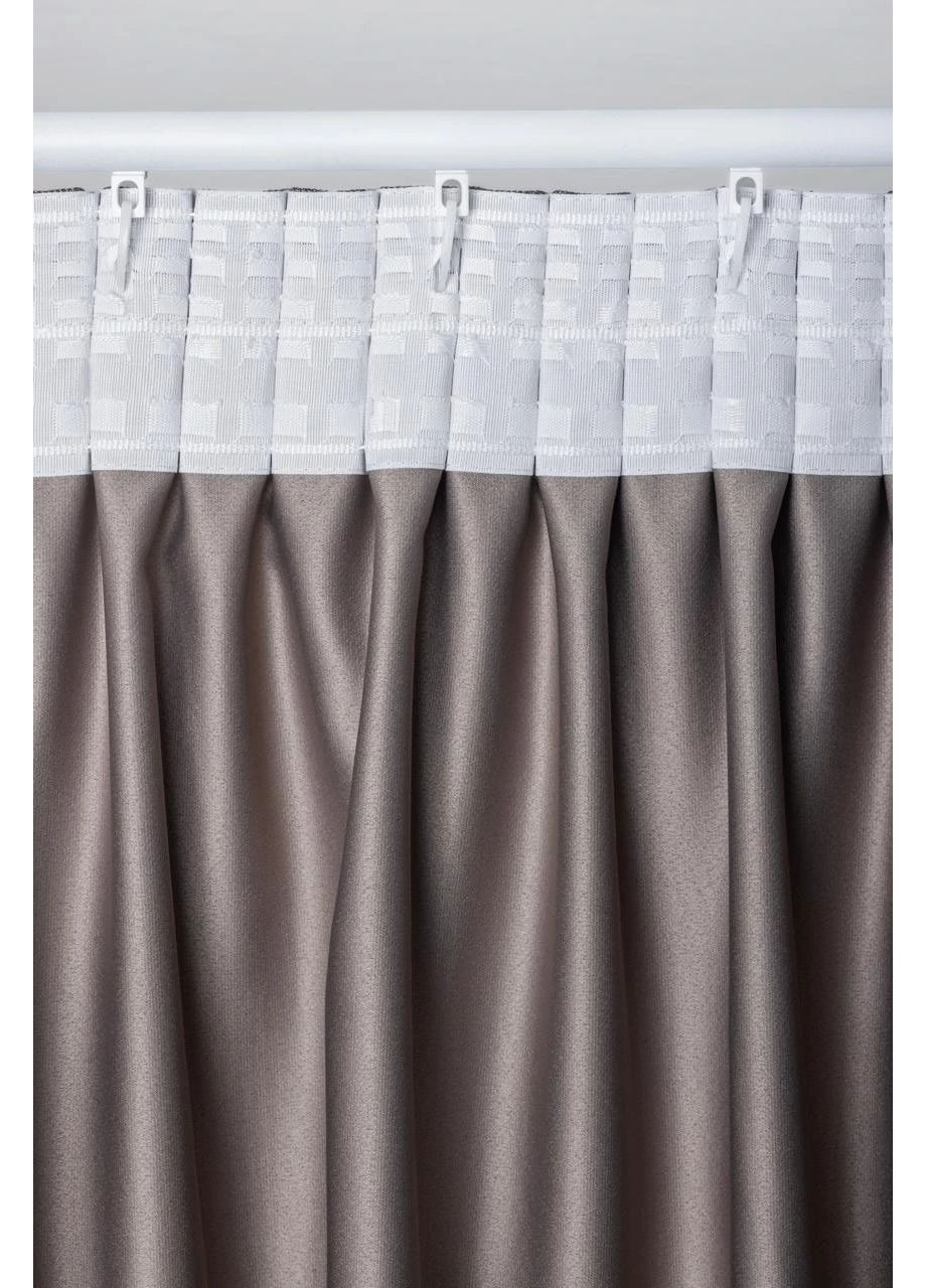 Димаут шторы (рогожка) 2шт. 1,5м х от 2,5м до 3м HYGG (370367274)