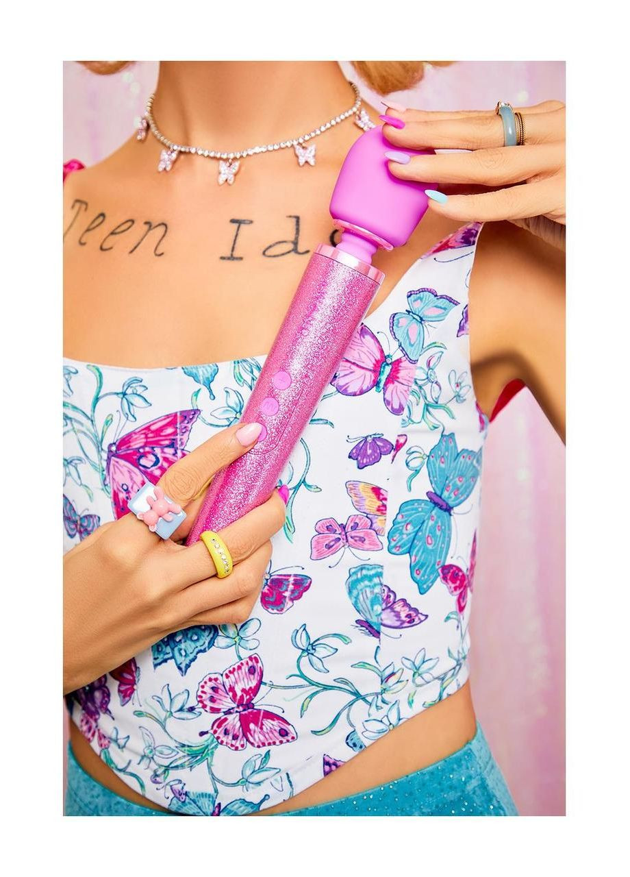 Вібратор мікрофон Le Wand ALL THAT GLIMMERS SET, блискучий рожевий Rainbow (303907402)