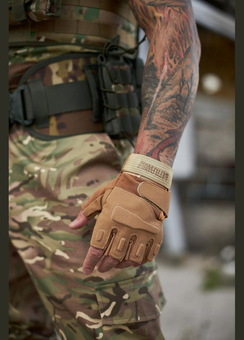 Перчатки тактические песочные No Brand (359378740)