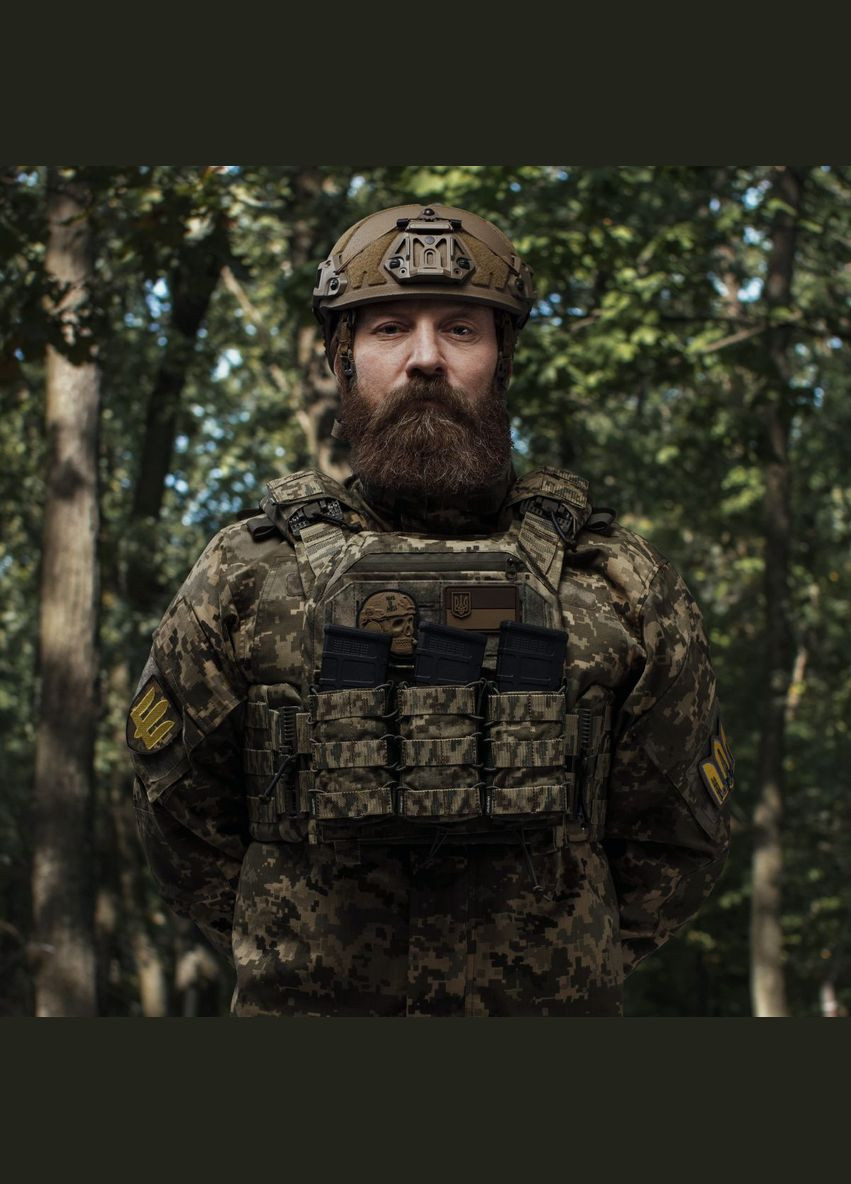 Бронежилет 3 класса (PRO). Вес 3.2 кг. Полиэтиленовые плиты 1.38 кг. Пиксель (мм-14) Ukrarmor (333721751)