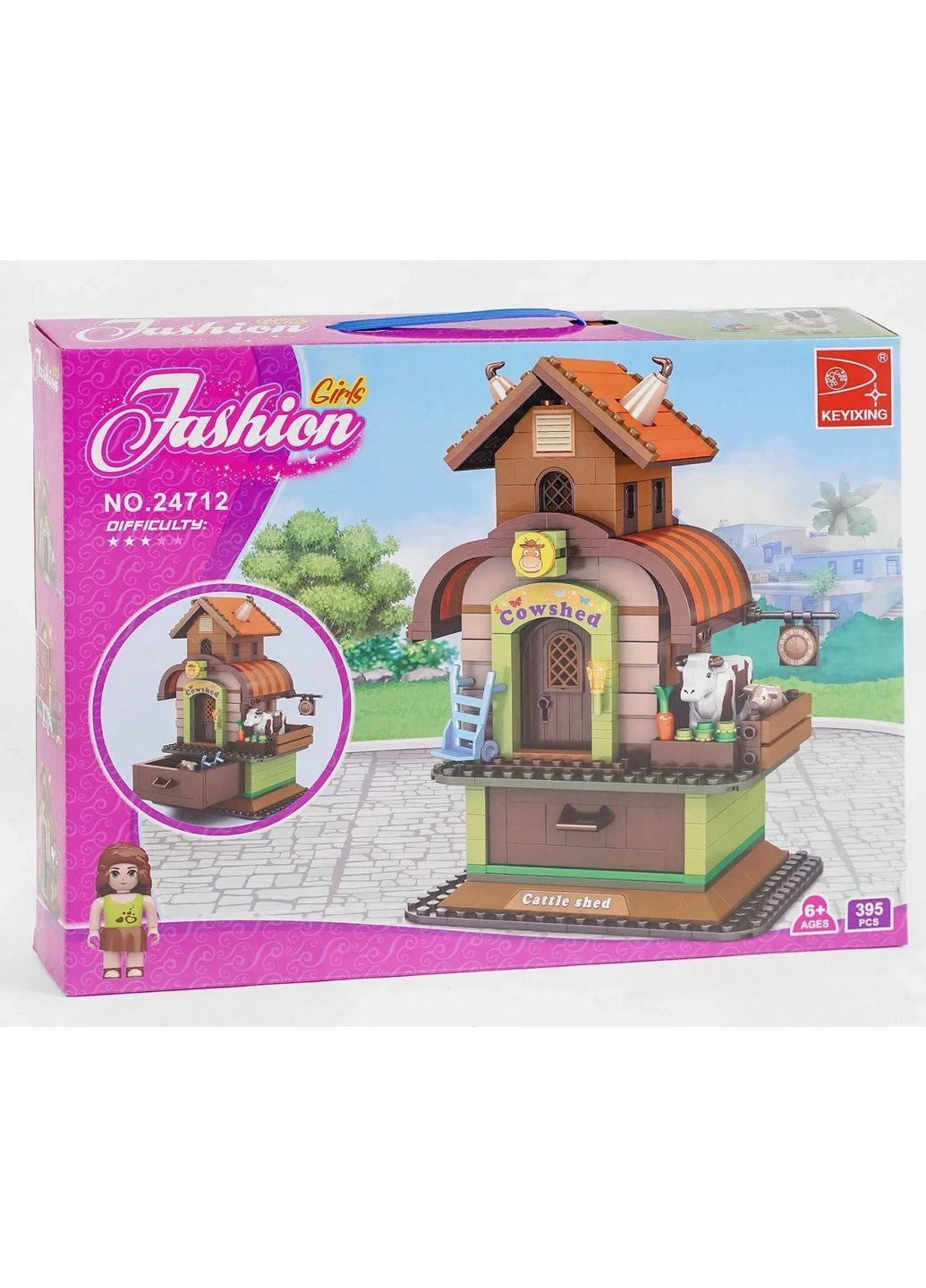Конструктор “Fashion Girls”, 395 деталей, ферма 41х6х31 см Ausini (289369910)