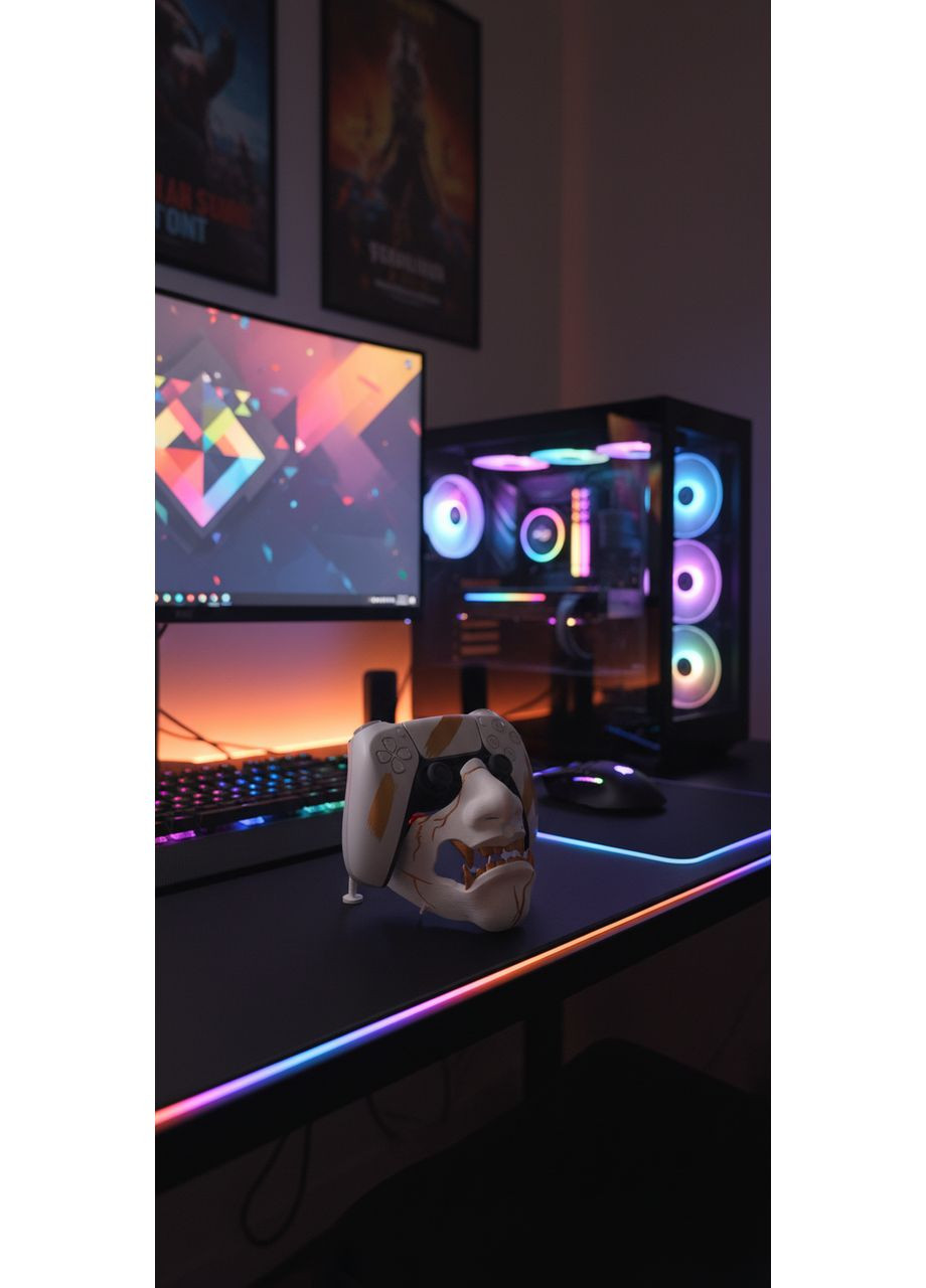 Держатель "Маска Yōtei" для DualSense (Ghost of Yōtei Edition) No Brand (368771200)