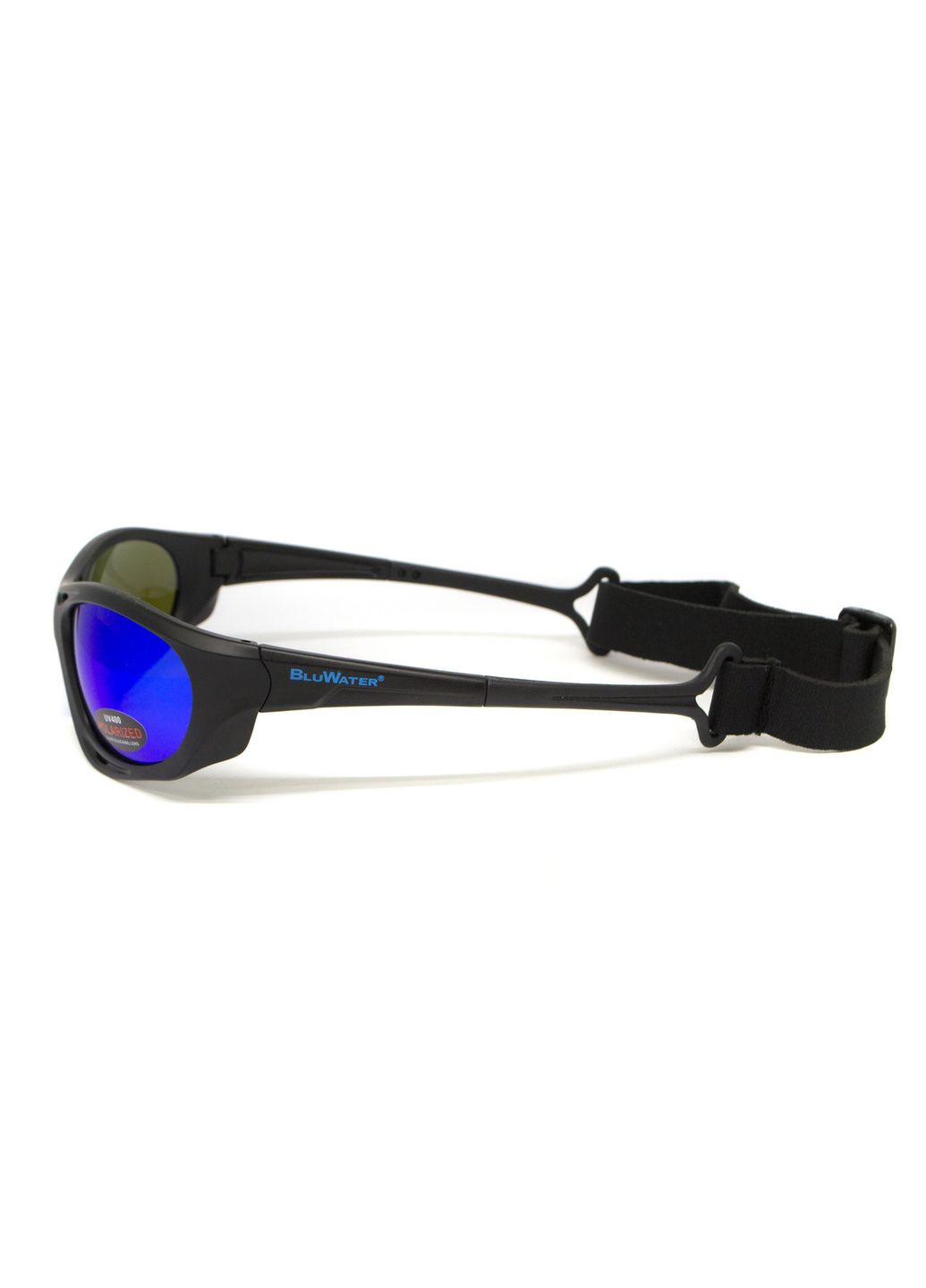 Очки поляризационные Hydro Polarized (G-Tech™ blue) Anti-Fog, синие зеркальные в черной оправе BluWater (370271289)