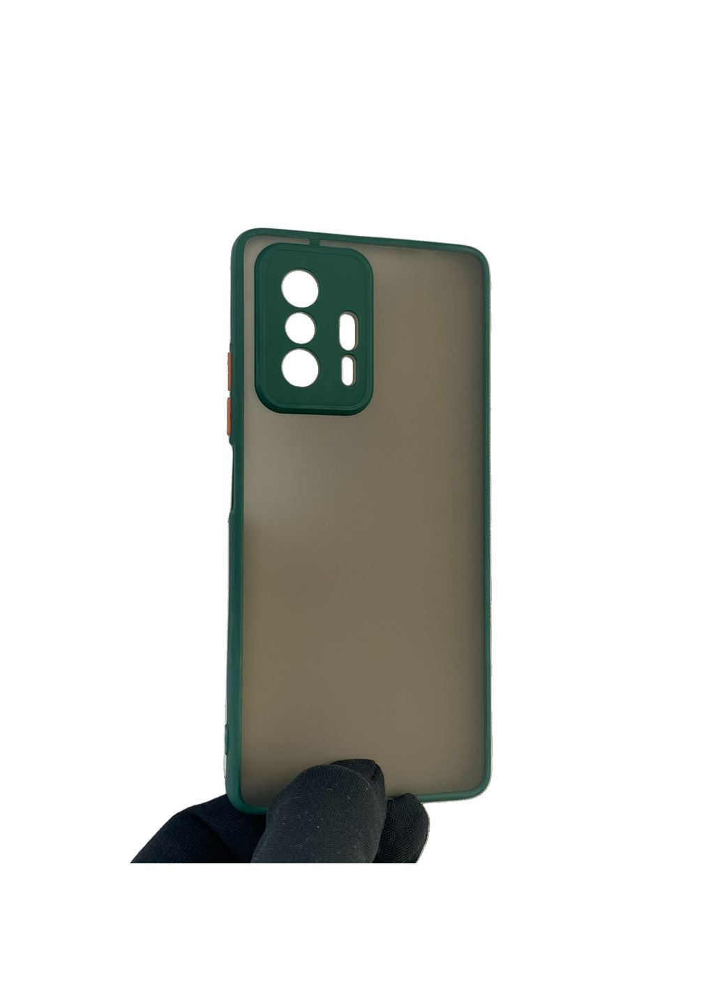 Чохол для телефона 11T Pro з високими бортами із захистом камери на сяомі 11т про темно-зелений Xiaomi (366387675)
