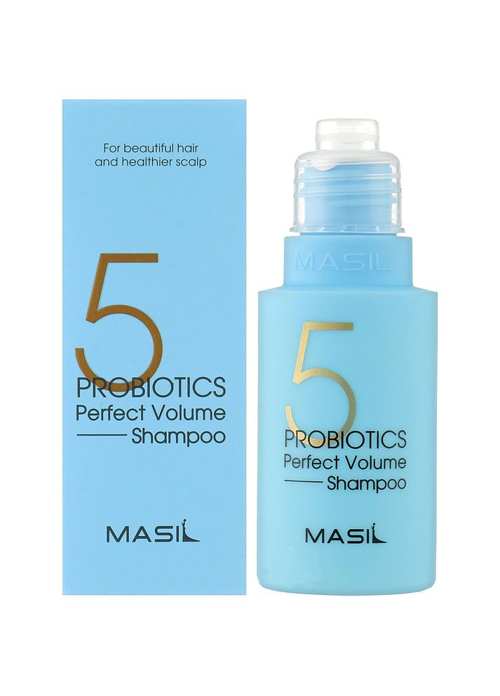 Шампунь для объема волос с пробиотиками 5 Probiotics Perfect Volume Shampoo 50 мл (8809744061474) MASIL (349754994)