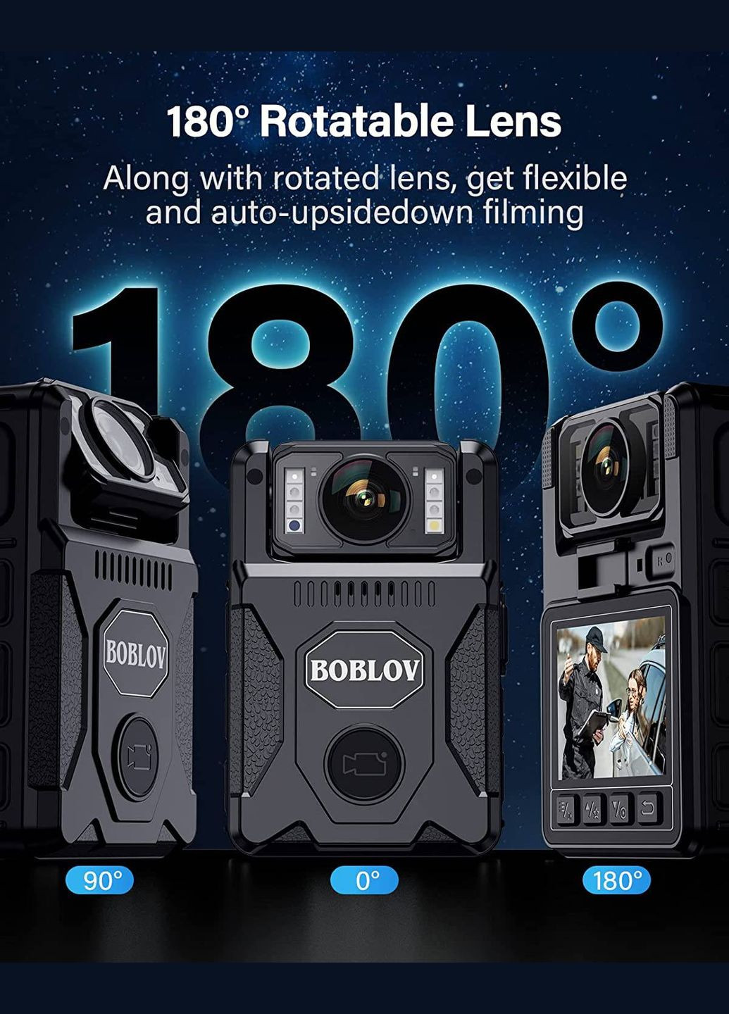 Боди камера M7, GPS, 128GB (1205) Boblov (333832056)