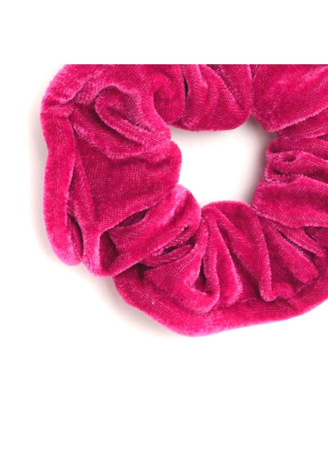 Гумка для волосся велюрова рожева 12 см Fashion (368772087)