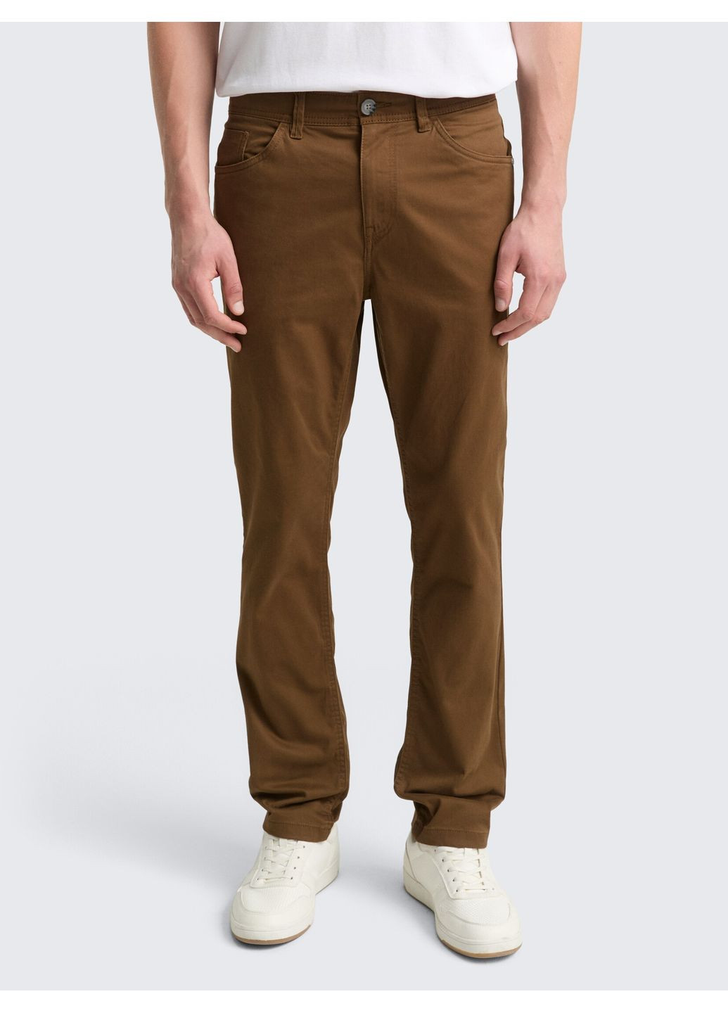 Коричневые демисезонные брюки Tom Tailor