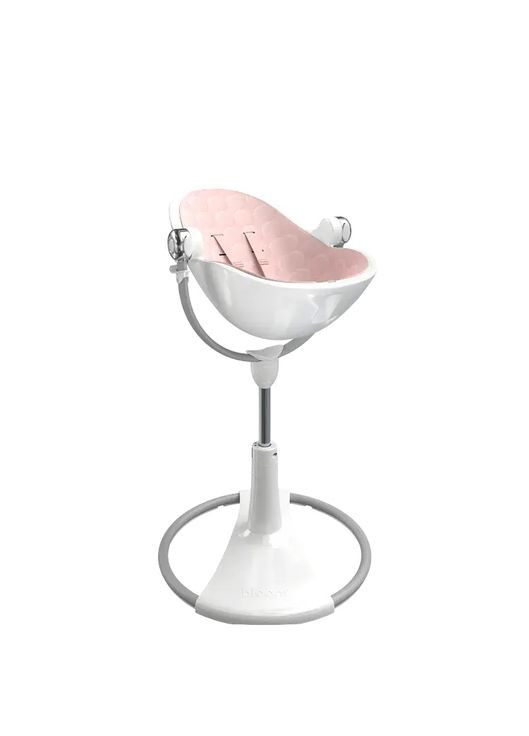 Стільчик для годування FRESCO White/Blush pink Cotton Bloom E10535-W\U10543-P (353308357)