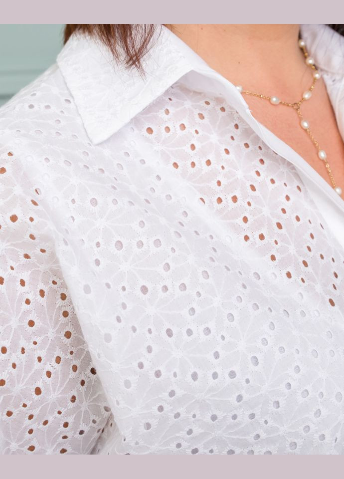 Белая блуза 1599-1 Alenka Plus