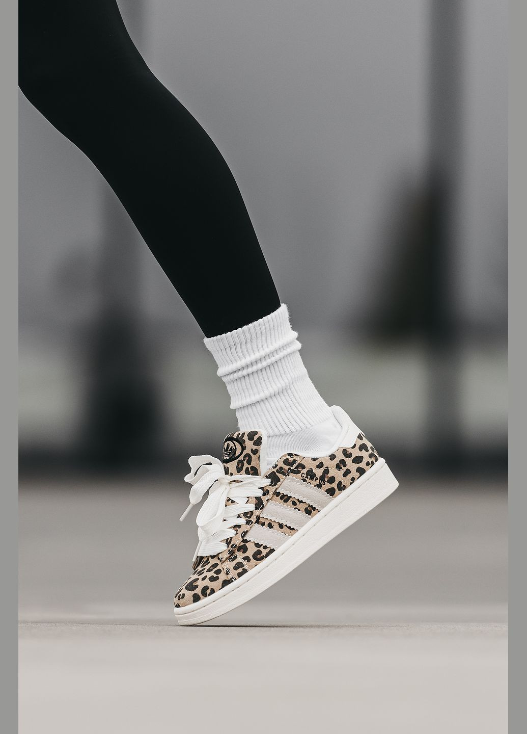 Кроссовки женские Adidas Campus 00s Leopard beige | Адидас Кампус бежевые No Brand бежевые всесезоны (315018959)