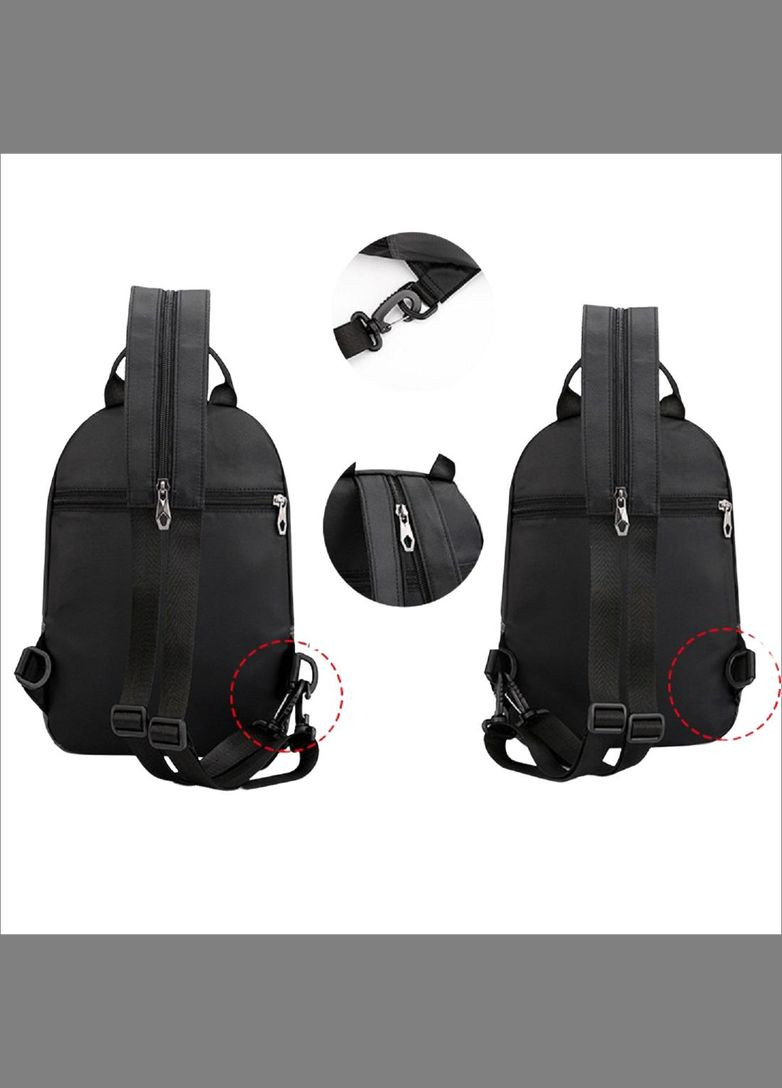 Вместительный черный текстильный рюкзак RoyalBag AT08-6800A (282823911)