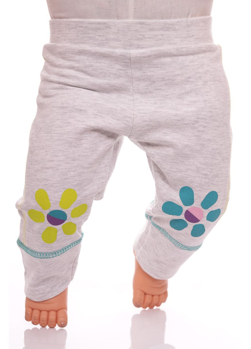 Сірий демісезонний костюм із довгим рукавом трійка для дівчинки трикотажний горошок сірий 74 см (33783) BABYKROHA