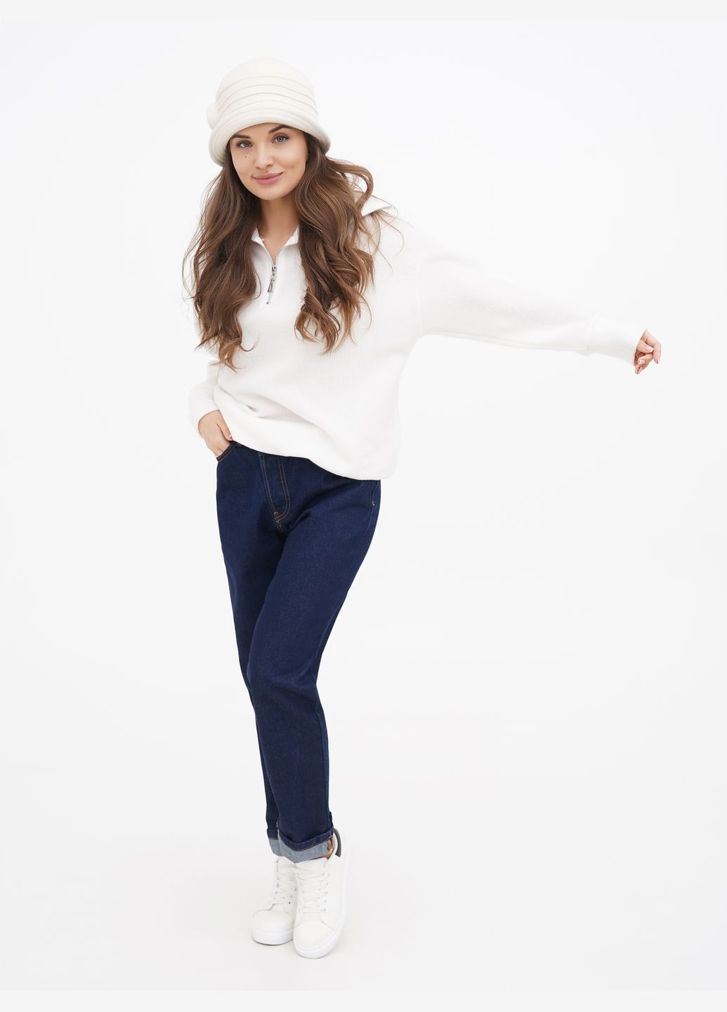 Женская шляпа "Беатрис", бежевая — утончённость и стиль в одном аксессуаре VECONS Шляпка (319836287)