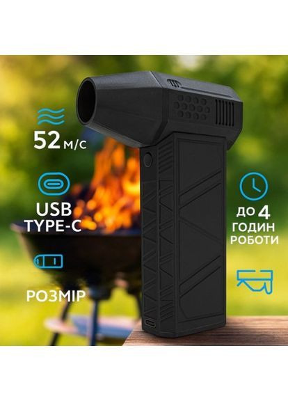 Міні турбовентилятор 5000мАг, від USB, ZY7400-SE/PRO / Акумуляторна повітродувка / Портативний турбофен No Brand (373220953)