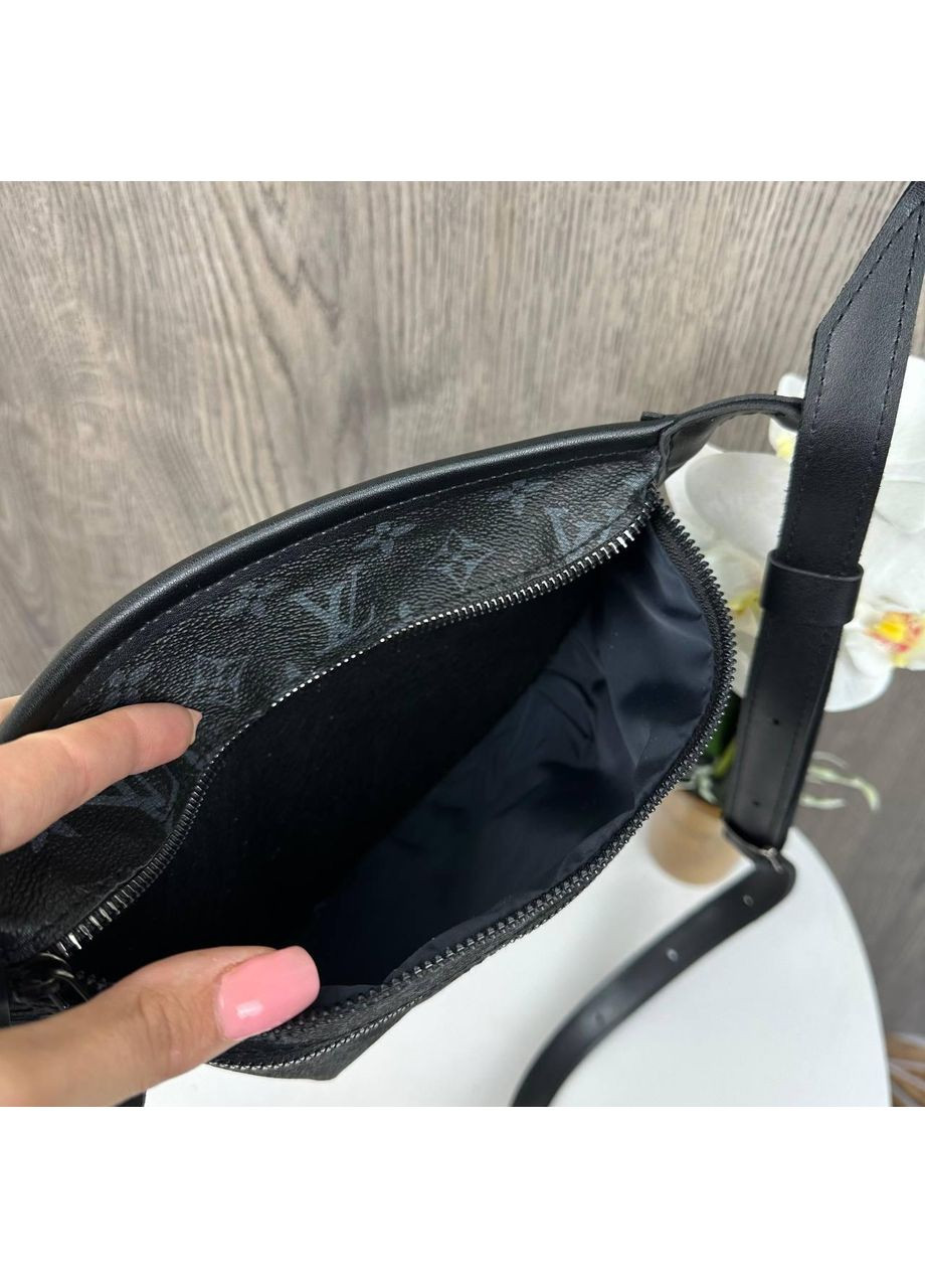 Женская бананка сумочка на грудь из экокожи коричневая ProDobro (363136282)