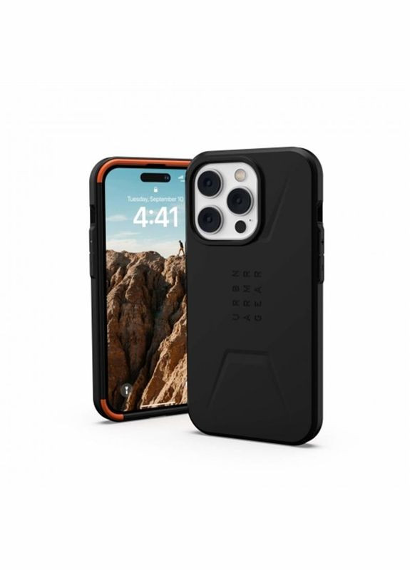Чохол-накладка Civilian Magsafe для Apple iPhone 14 Pro Black (114038114040) Urban Armor Gear (341490277)