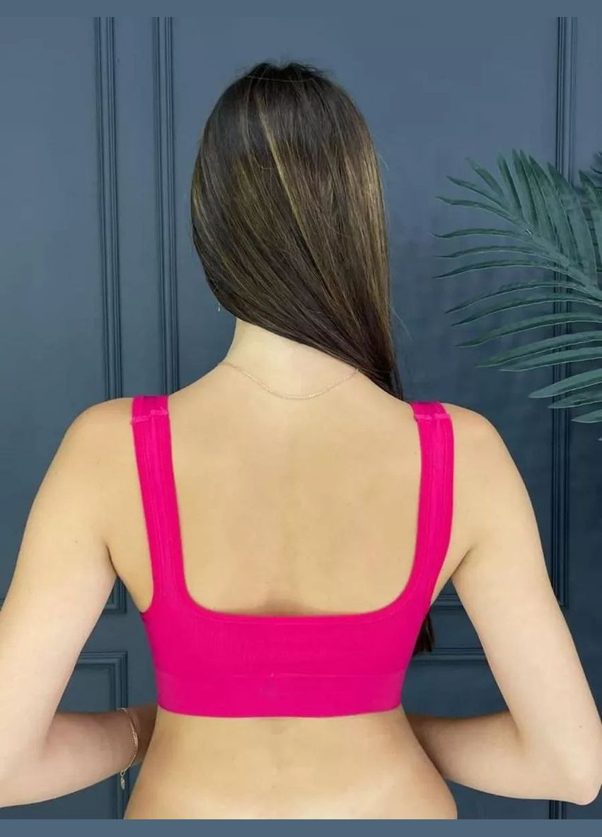 Женский эластичный топ с 3D пушапом цвет черный No Brand Кім (315403204)