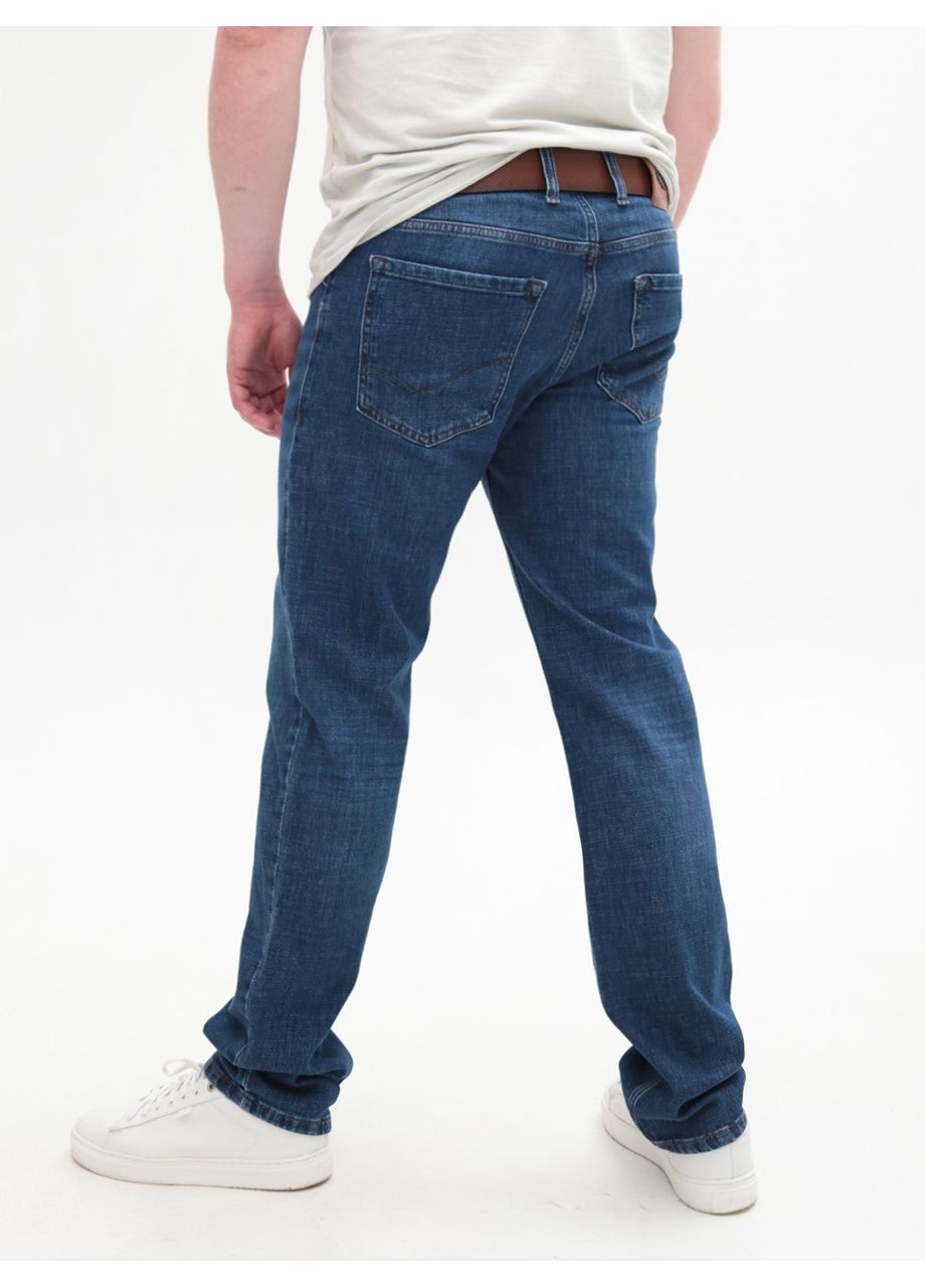 Синие демисезонные слим джинсы мужские синие слим со стрейчем Slim ARCHILES