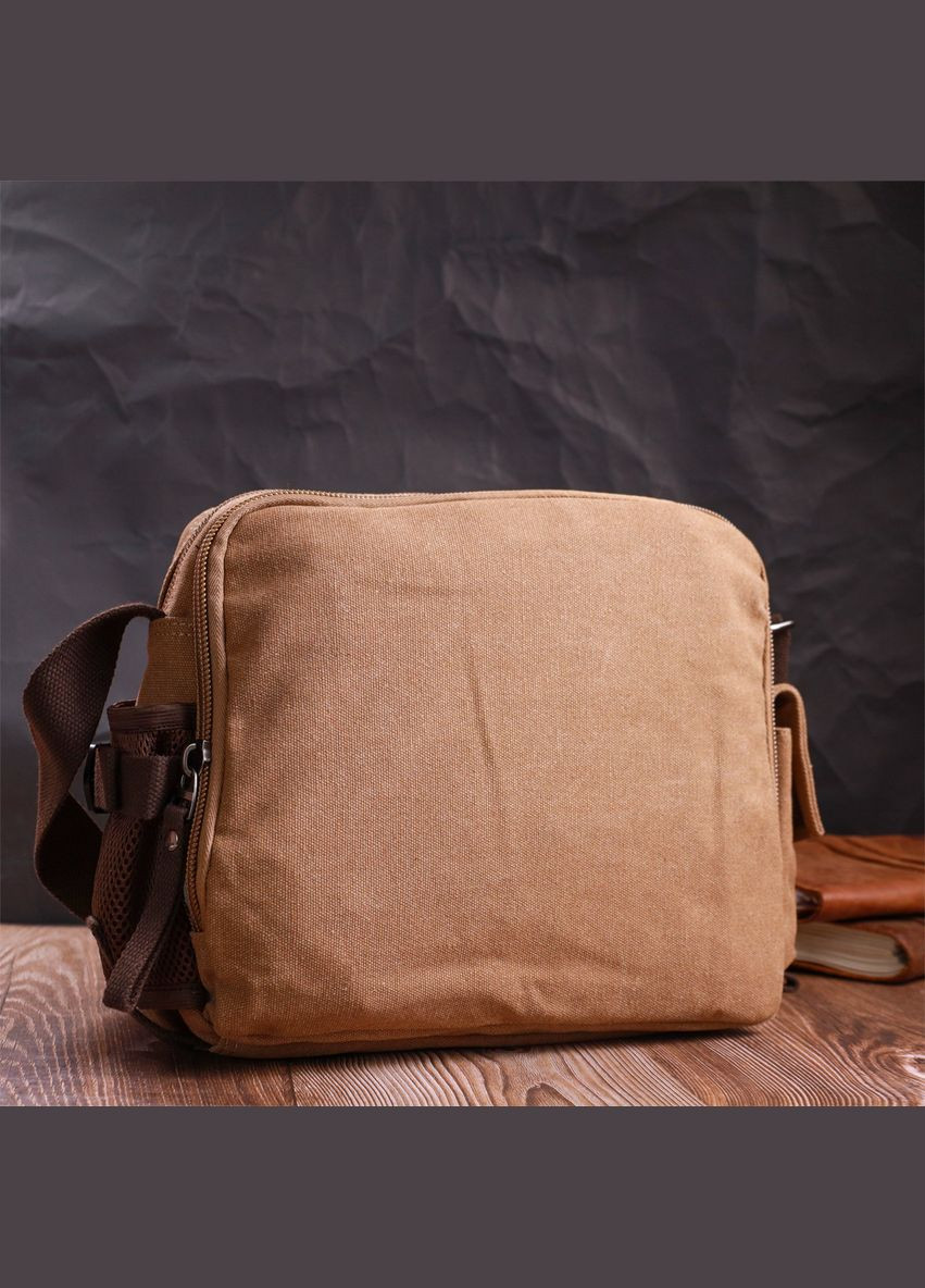 Містка чоловіча сумка месенджер із щільного текстилю 22205 Vintage (331906625)