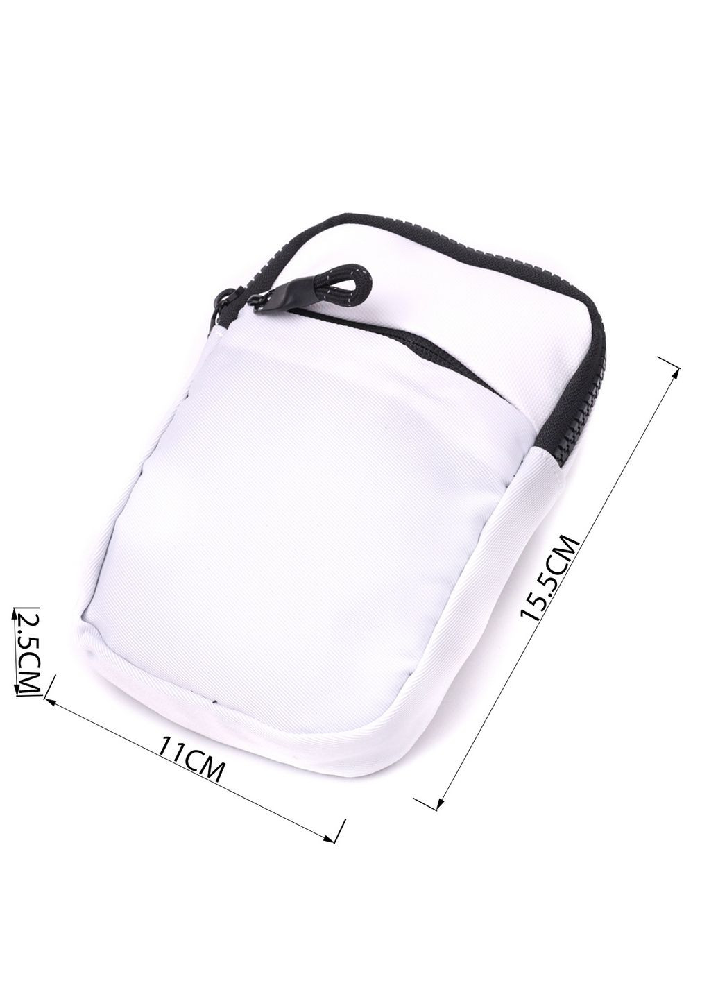 Стильная слинг сумка для путешествий из качественного текстиля 11х15,5х2,5 см Vintage (315874979)