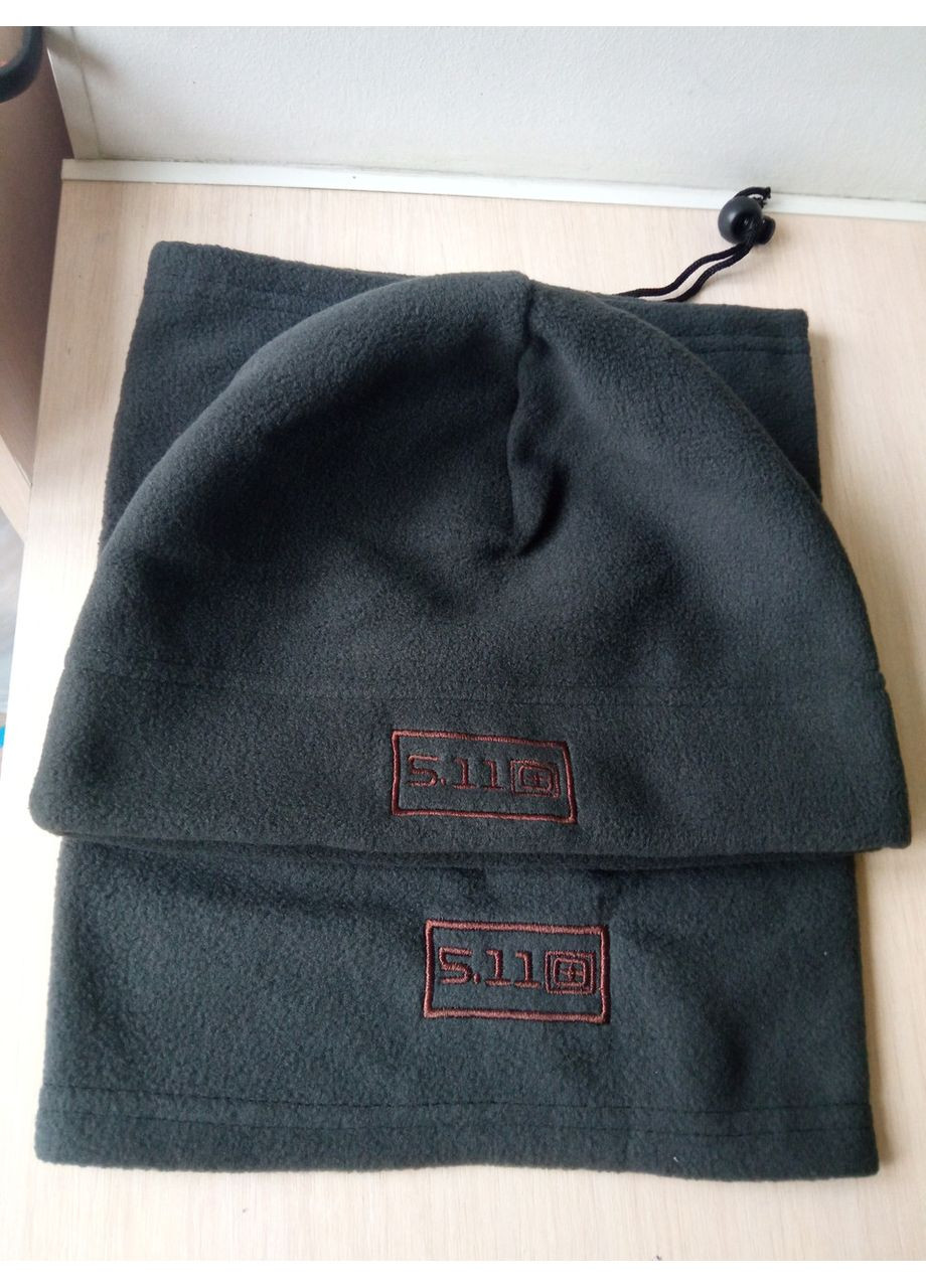 Шапка и баф зимний,тактический флисовый комплект 5.11 Tactical (366547310)