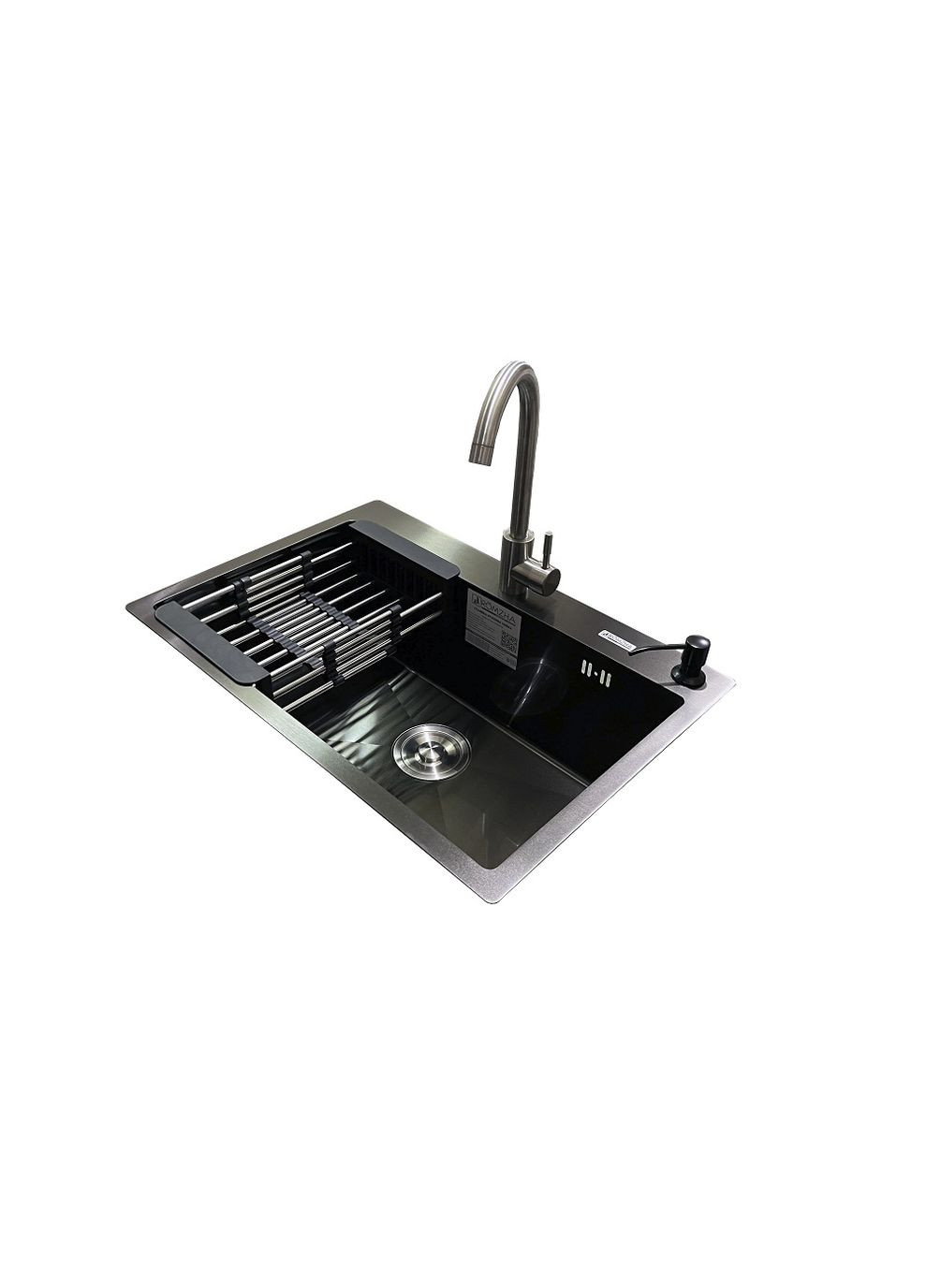 Комплект мойка + смеситель Arta U600S BL(A) Romzha (315759481)