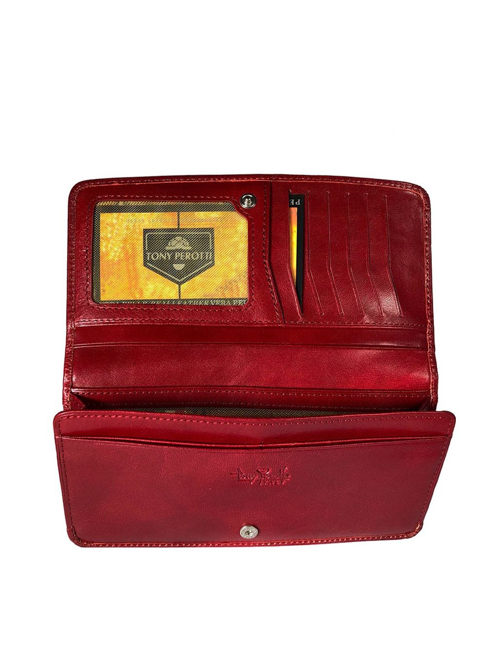 Яркий женский кошелёк красного цвета Italico 3448 rosso Tony Perotti (303829857)
