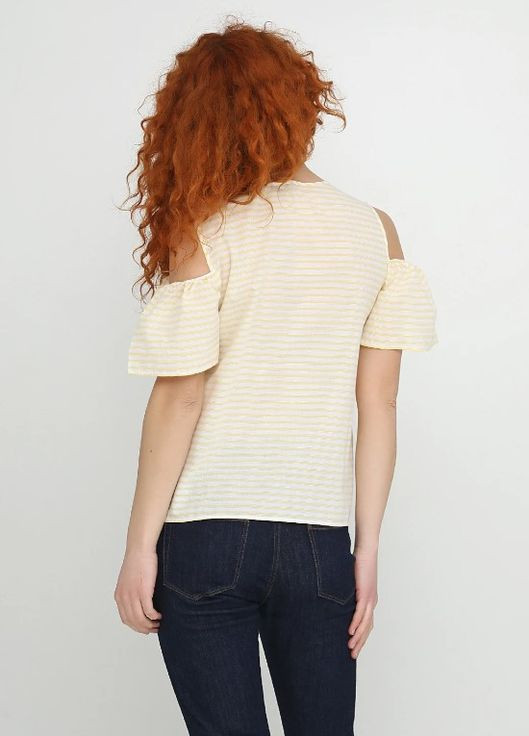 Светло-желтая летняя летняя блуза в полоску Primark