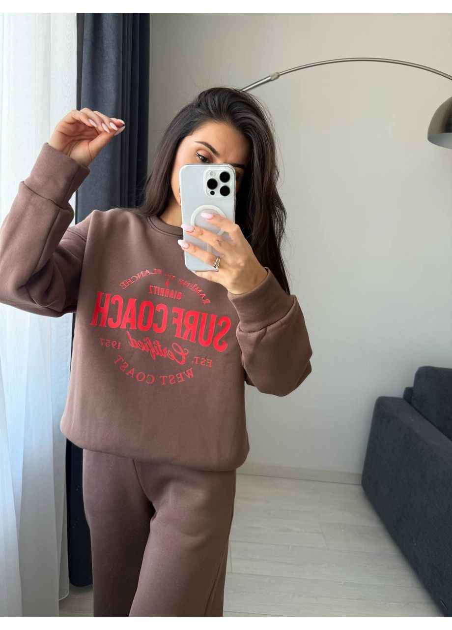 🆕Теплый костюм со стильной кофтой oversize (замеры в описании) GD/GL Модний простір (366437974)