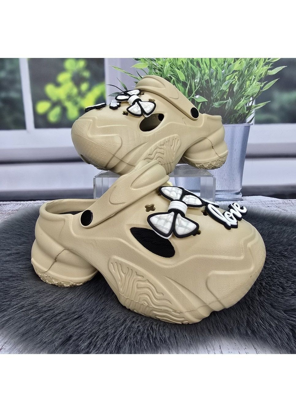 Кроксы женские на платформе Fashion (322236587)